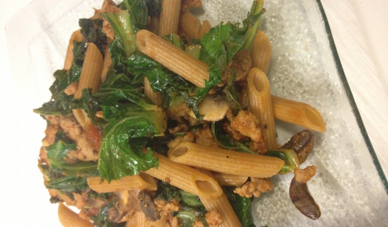 Pasta with kale